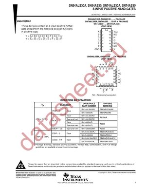 SN74AS30D datasheet  